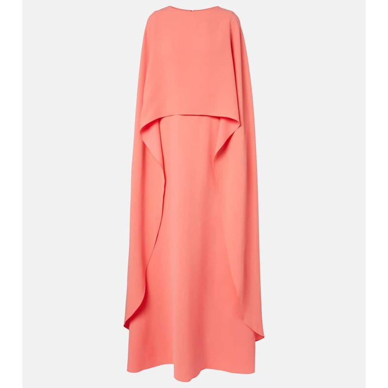 Carolina Herrera Caped crÃªpe gown