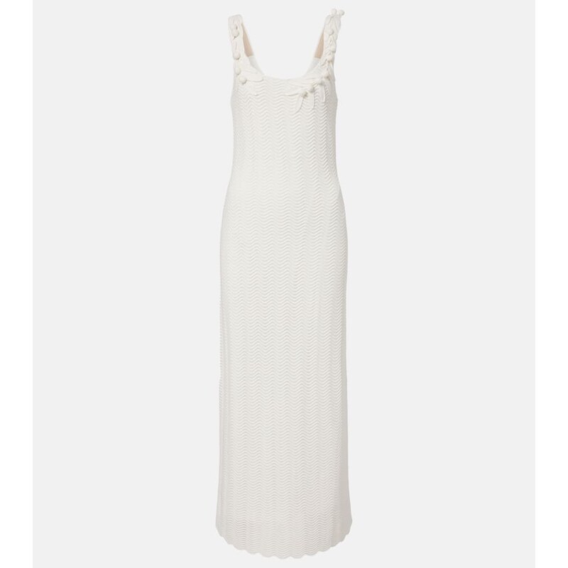 Carolina Herrera Knitted scalloped midi dress