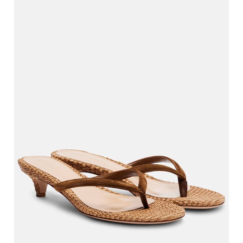 Gianvito Rossi Calypso 35 leather thong sandals