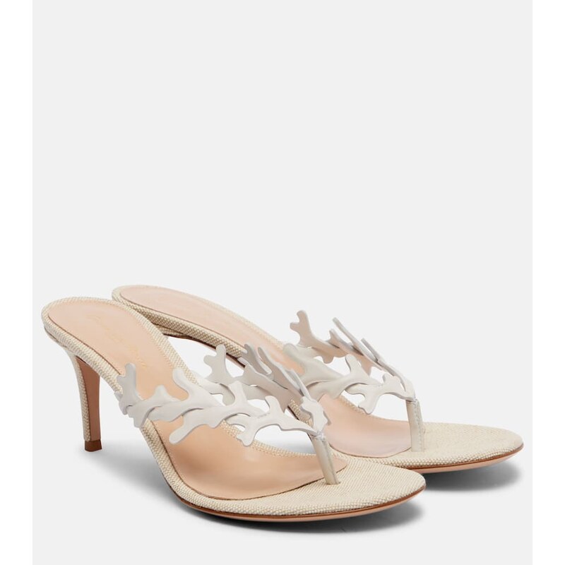 Gianvito Rossi Ocean 70 leather thong sandals