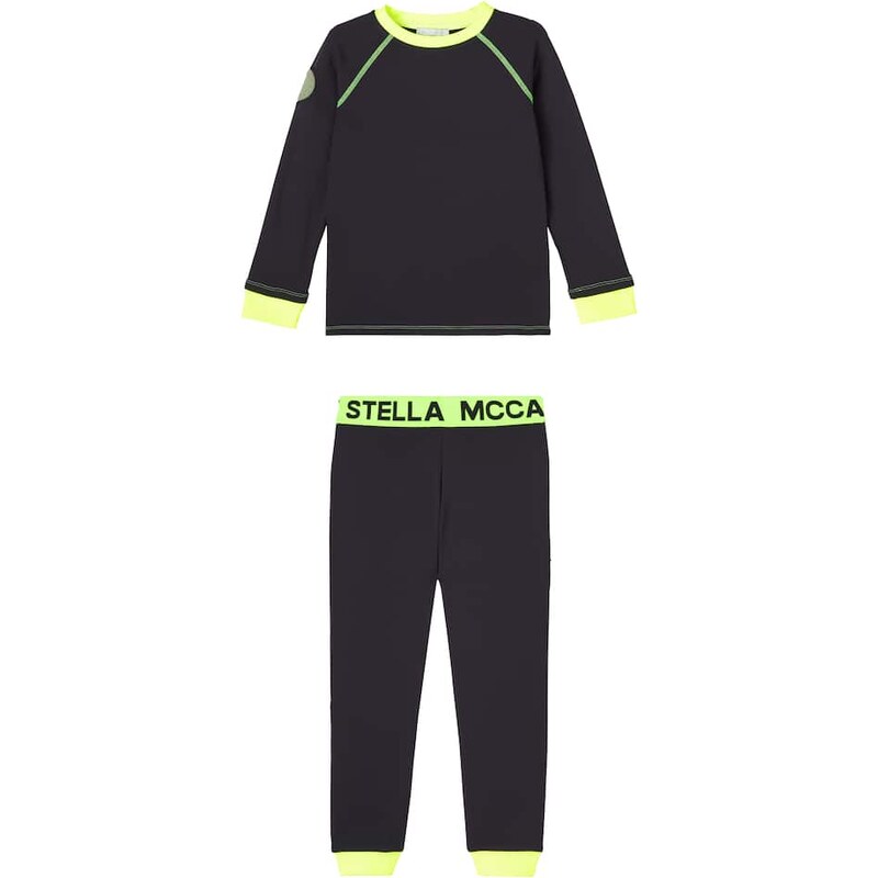 Stella McCartney Kids Technical sweatshirt and sweatpants set