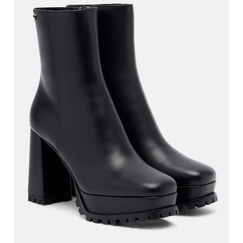 Gianvito Rossi Leather platform ankle boots