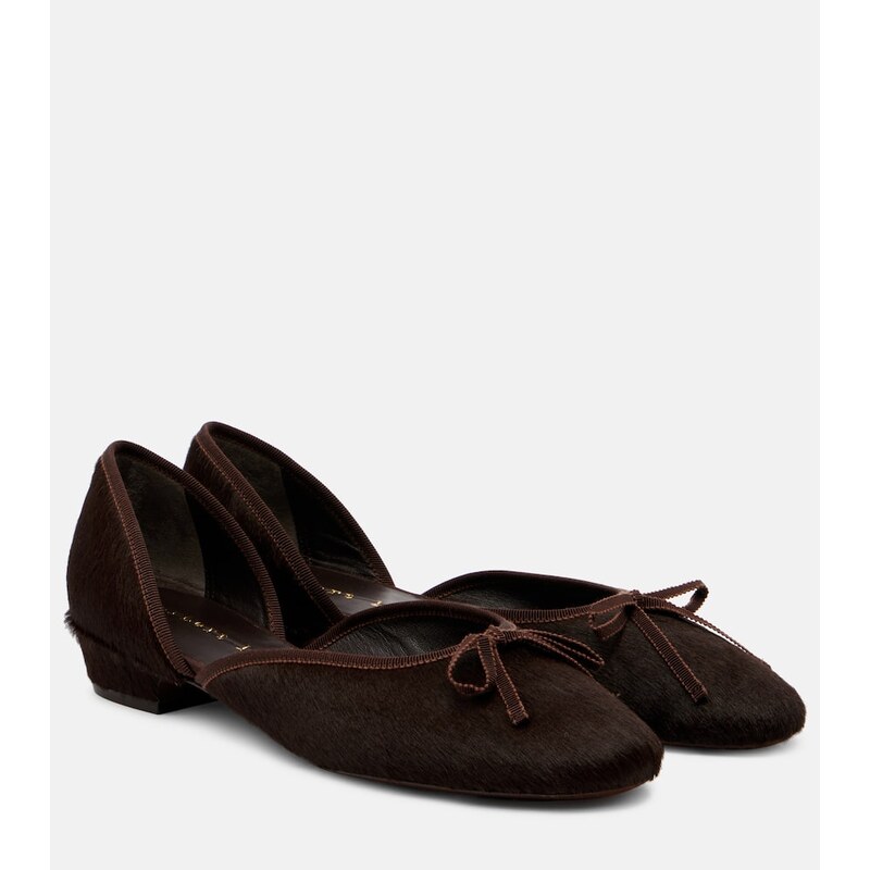 Herbert Levine 24/7 calf hair dOrsay ballet flats