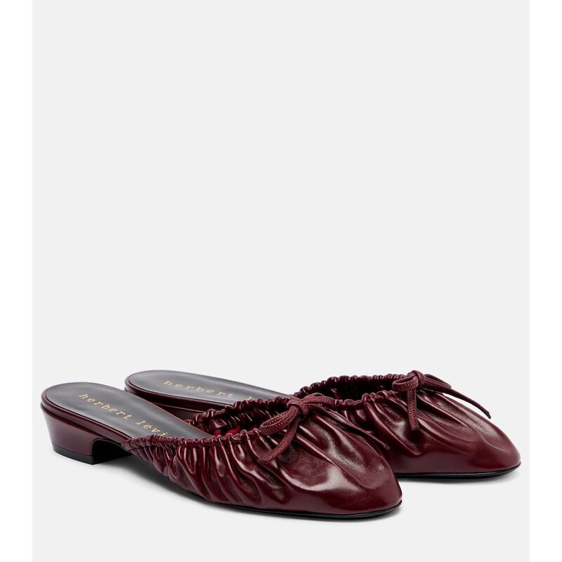 Herbert Levine Gather Around patent leather mules