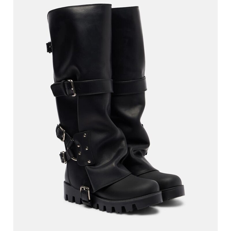 Dolce&Gabbana Leather biker boots