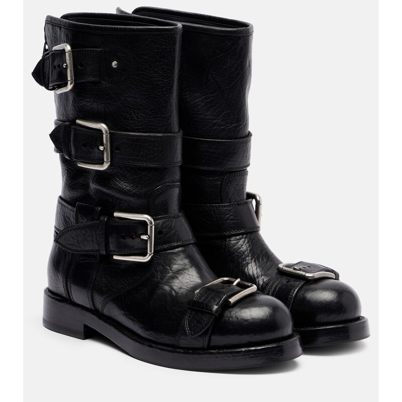 Dolce&Gabbana Leather biker boots