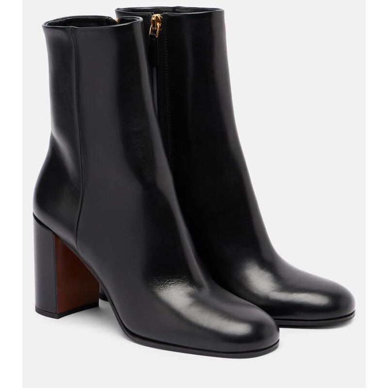 Prada Logo leather ankle boots