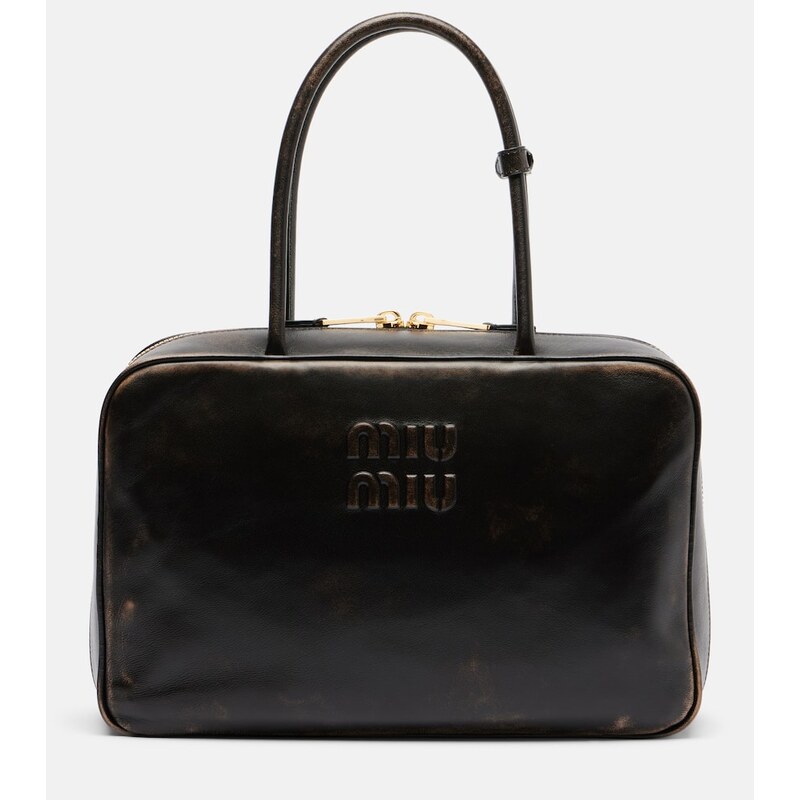 Miu Miu Beau leather tote bag