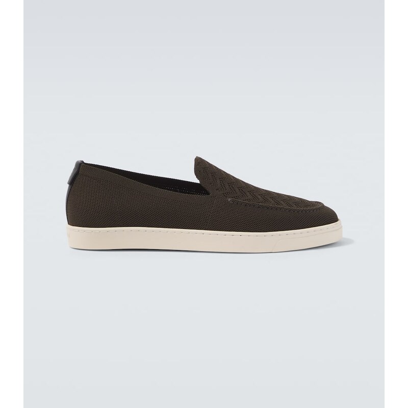 Giorgio Armani Asv jacquard slip-on shoes