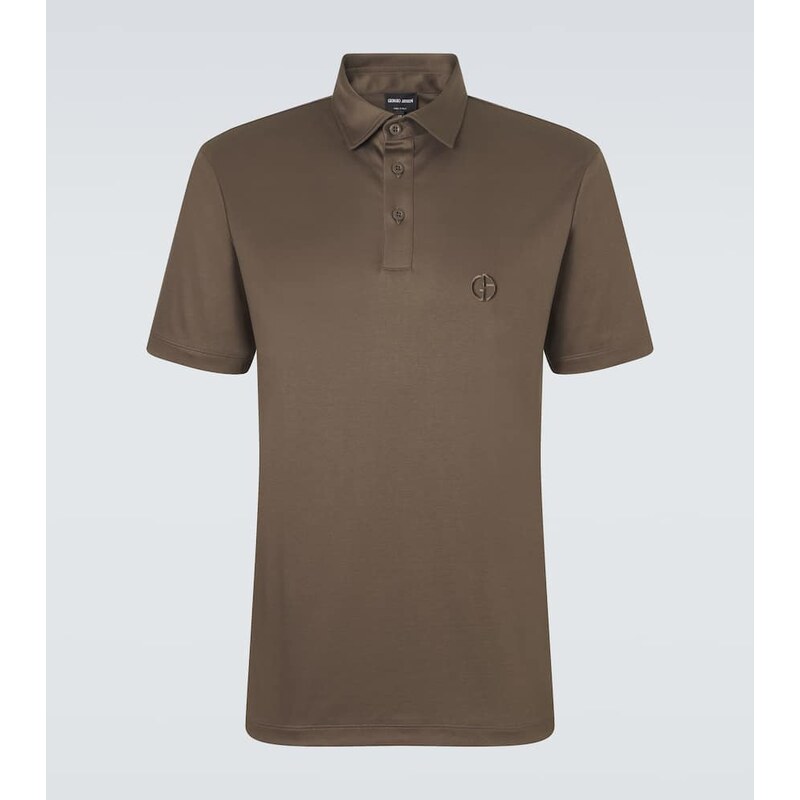Giorgio Armani Logo cotton polo shirt