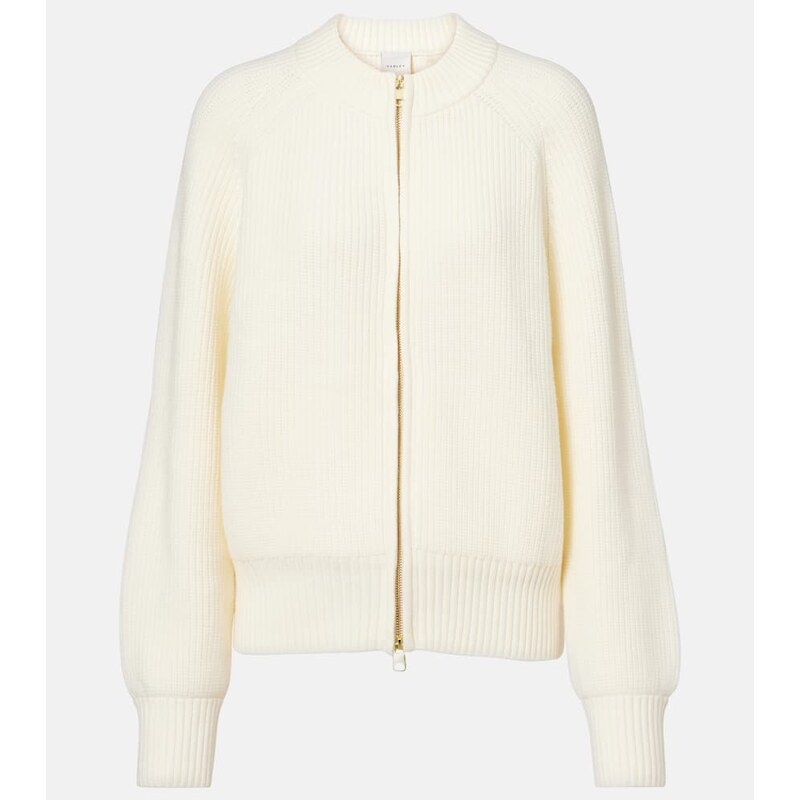 Varley Milo ribbed-knit zip-up cardigan