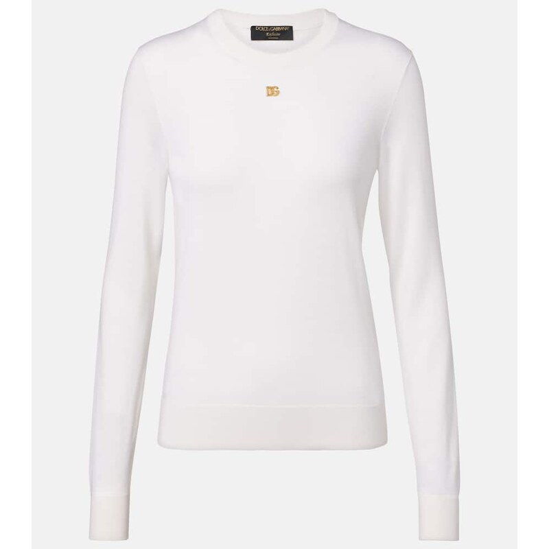 Dolce&Gabbana DG cashmere and silk sweater