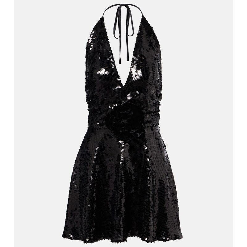 Dolce&Gabbana Sequined halterneck minidress