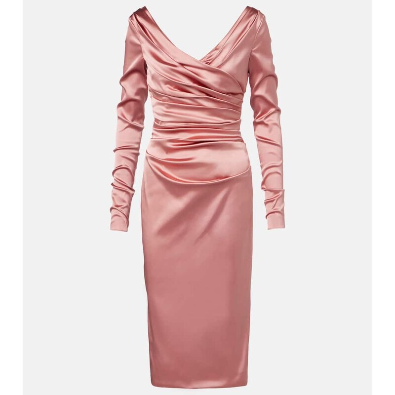 Dolce&Gabbana Draped satin midi dress