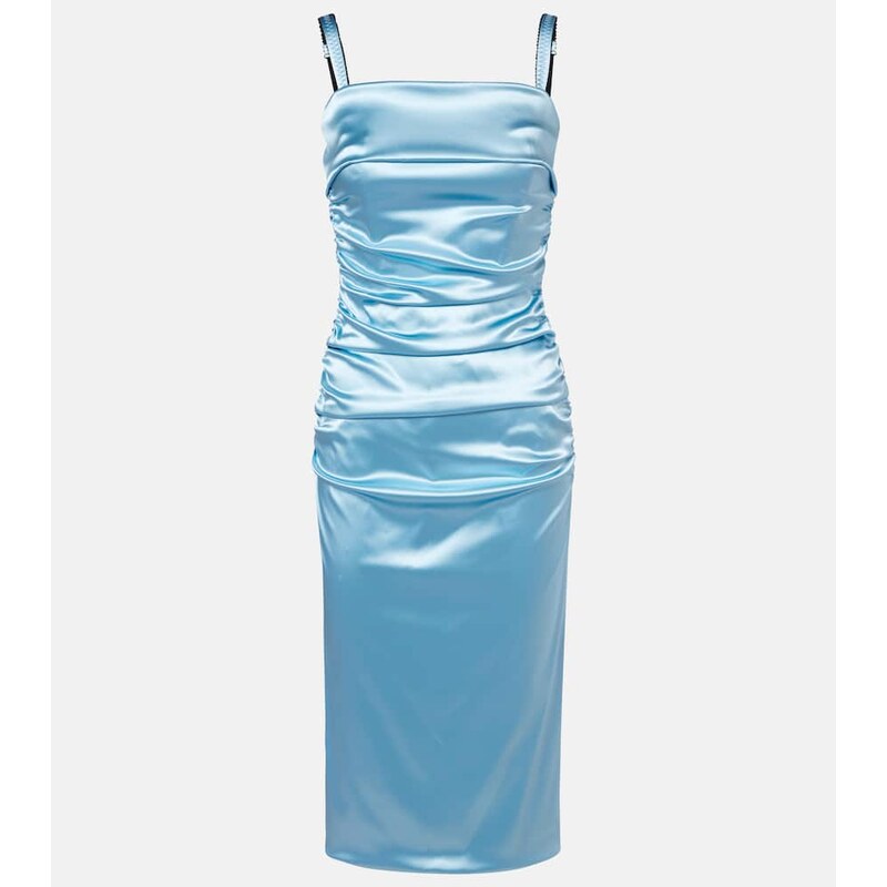 Dolce&Gabbana Ruched satin cocktail dress