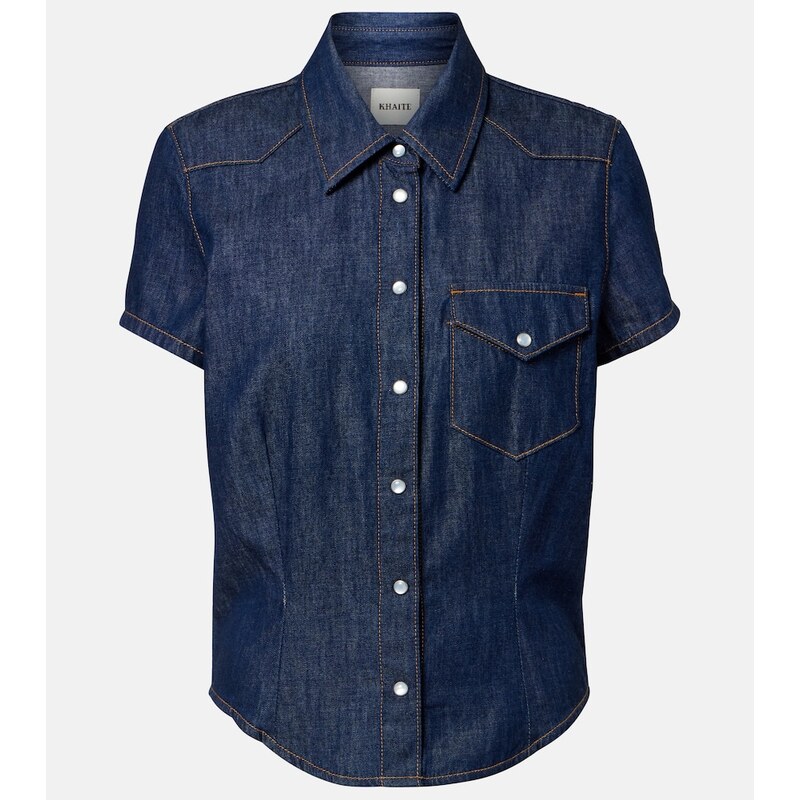 Khaite Cavazos denim shirt
