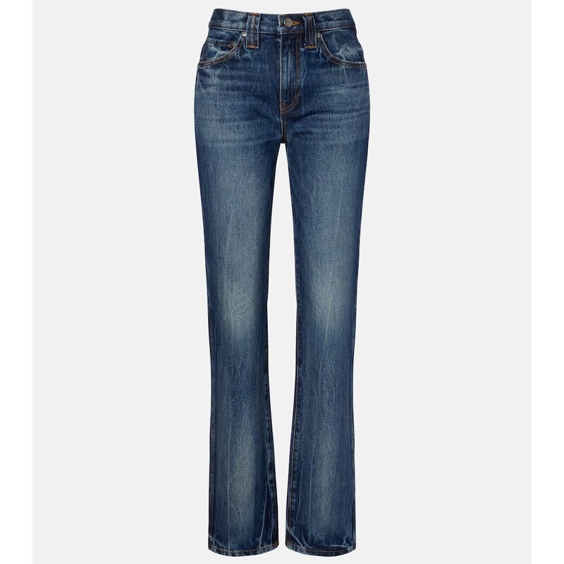 Khaite Farley high-rise straight jeans
