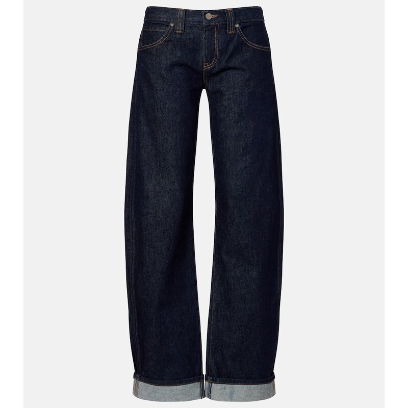 Khaite Karo mid-rise barrel-leg jeans