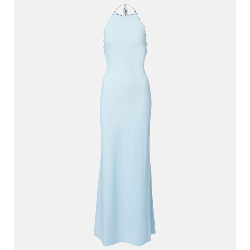 Christopher Esber Embellished halterneck maxi dress