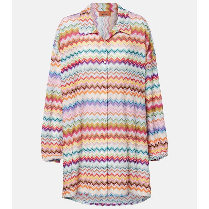 Dámská košile Missoni Zigzag lamé v barevném designu