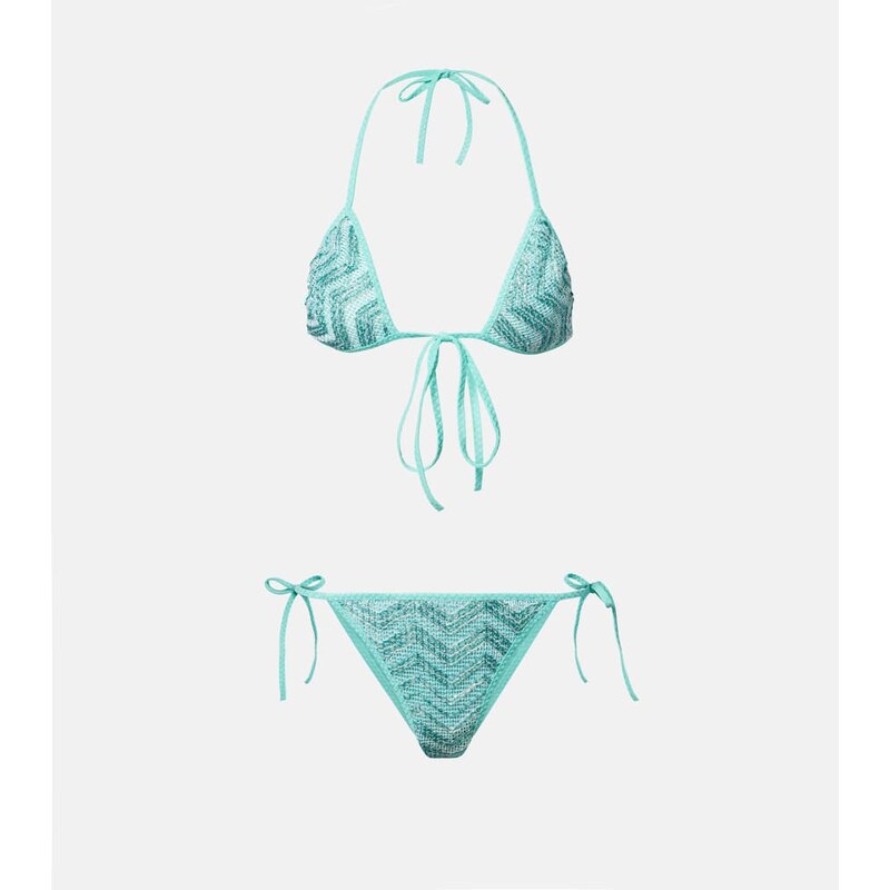 Missoni Zigzag lamÃ bikini top