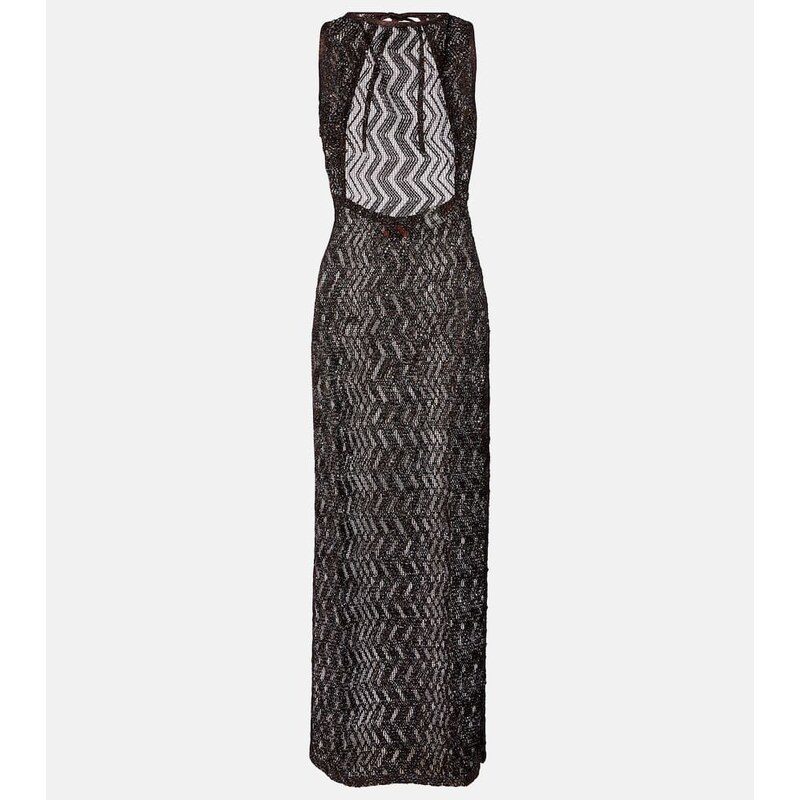 Missoni Zigzag sequined beach cover-up