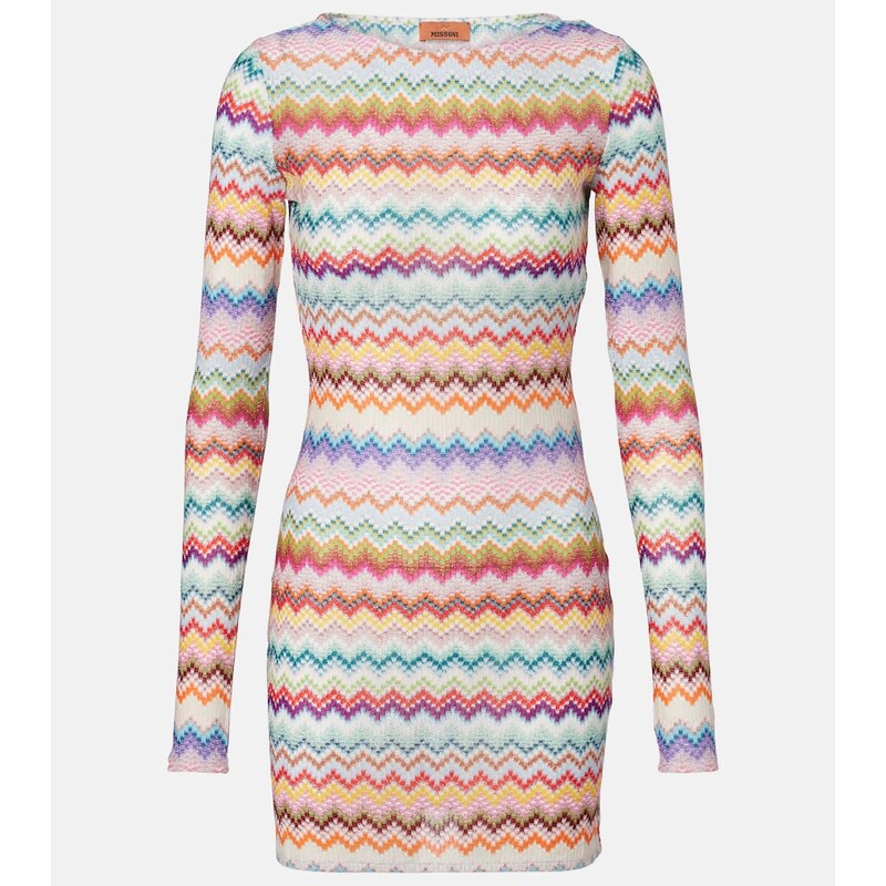 Missoni Zigzag lamÃ minidress
