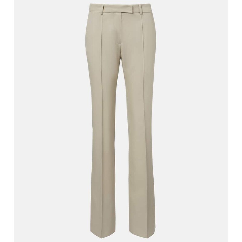 The Attico Low-rise wool straight pants