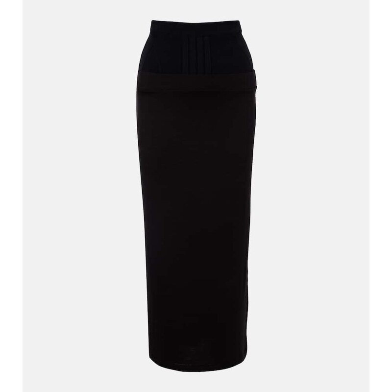The Attico Jersey midi skirt