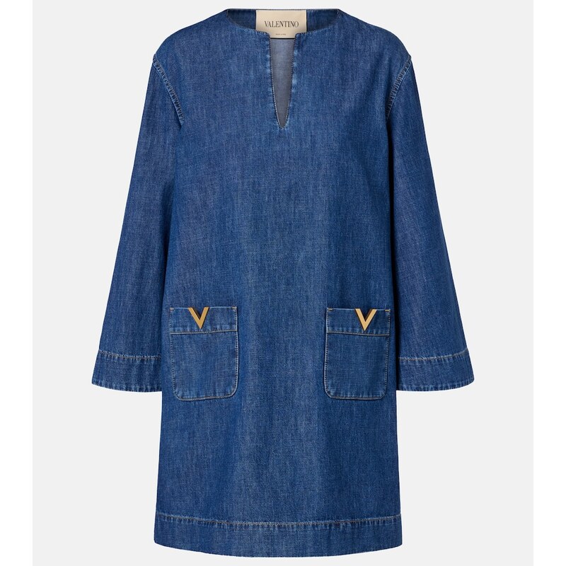 Valentino VGold chambray minidress