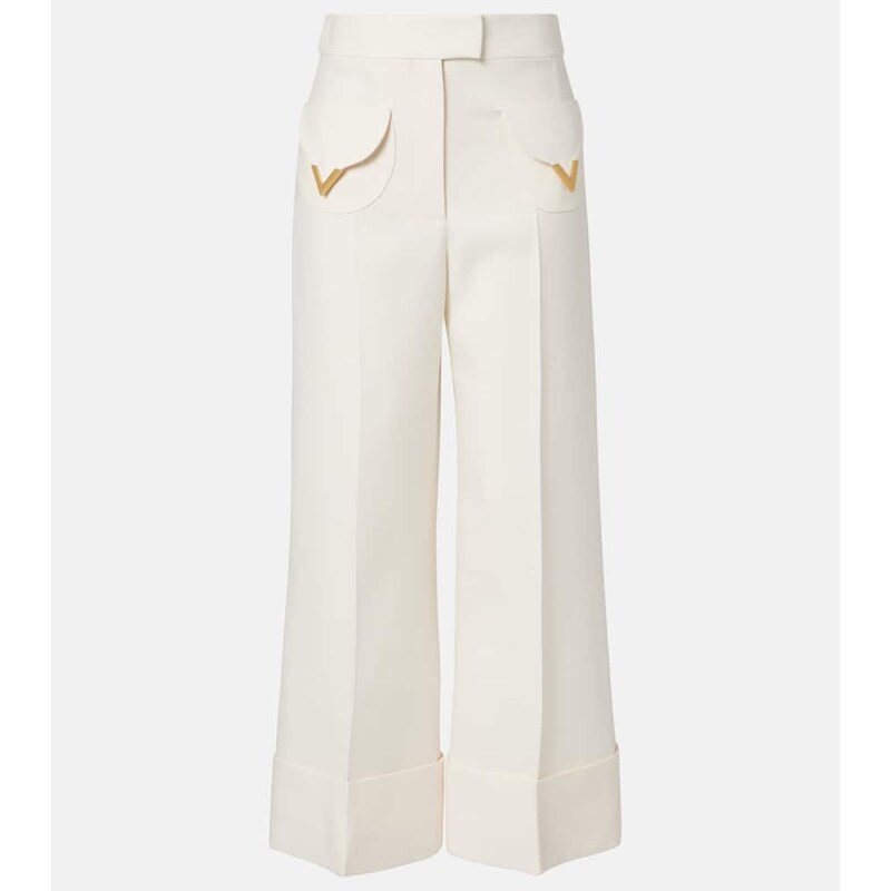 Valentino Crepe Couture wide-leg pants