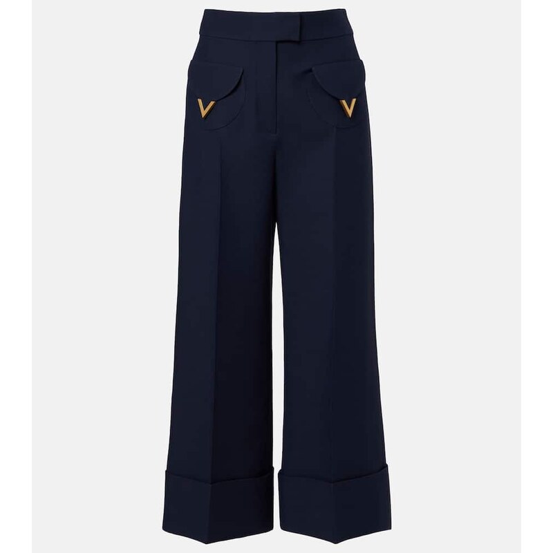 Valentino Crepe Couture VGold wide-leg pants