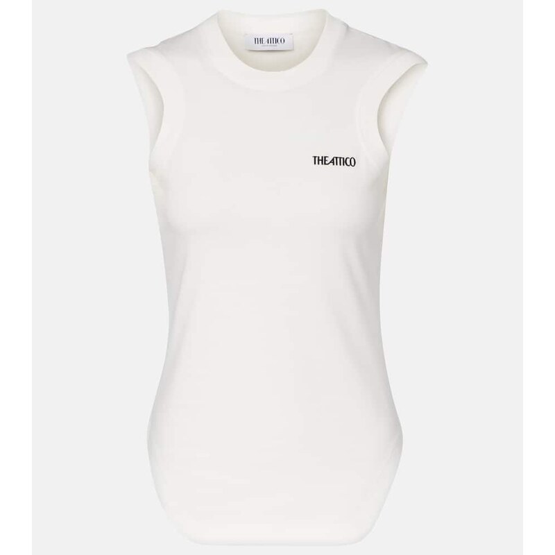 The Attico Logo cotton top