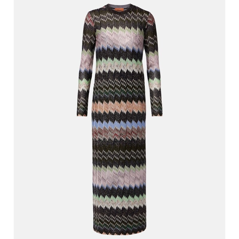 Missoni Jacquard lamÃ maxi dress