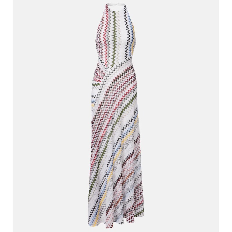 Missoni Zigzag knitted maxi dress