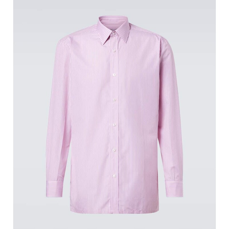 Charvet Striped cotton poplin shirt