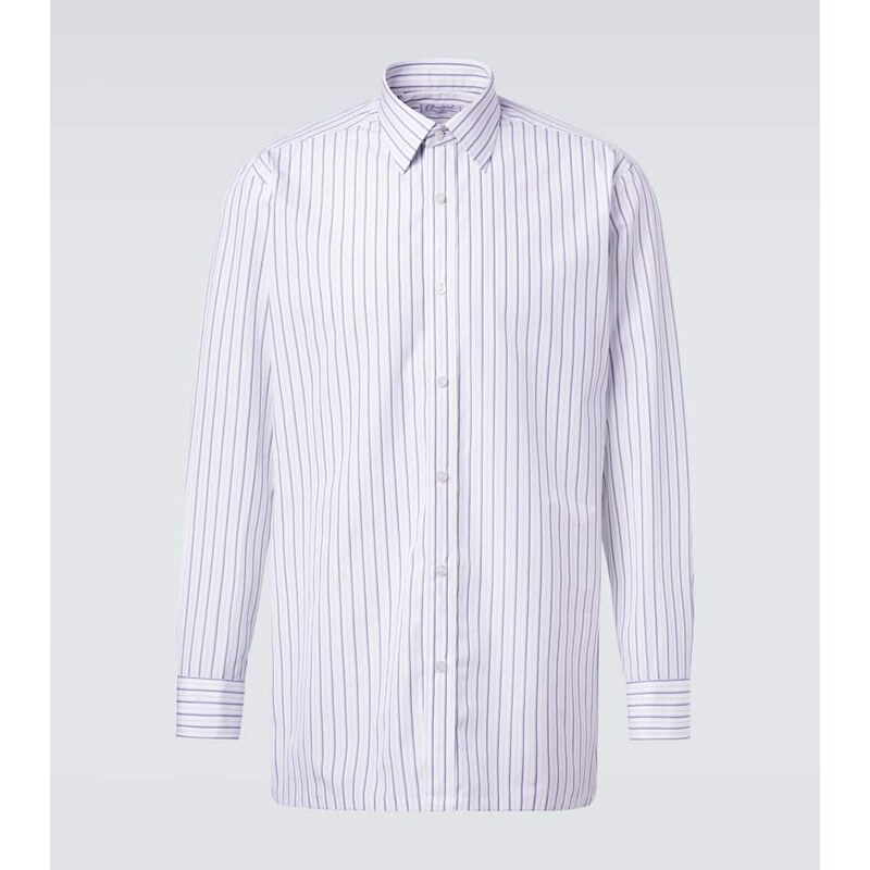 Charvet Striped cotton poplin shirt
