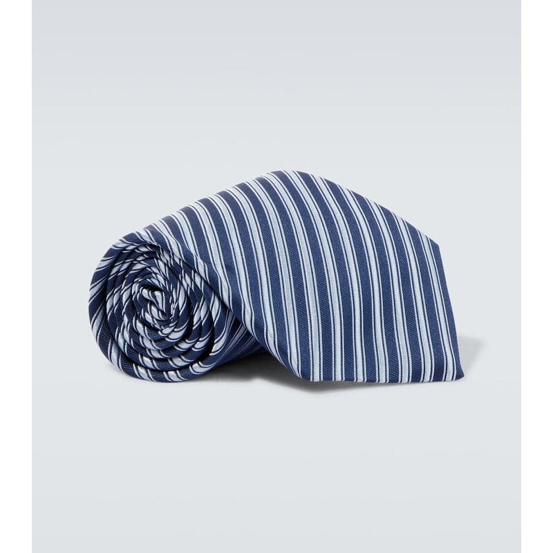 Charvet Striped silk jacquard tie