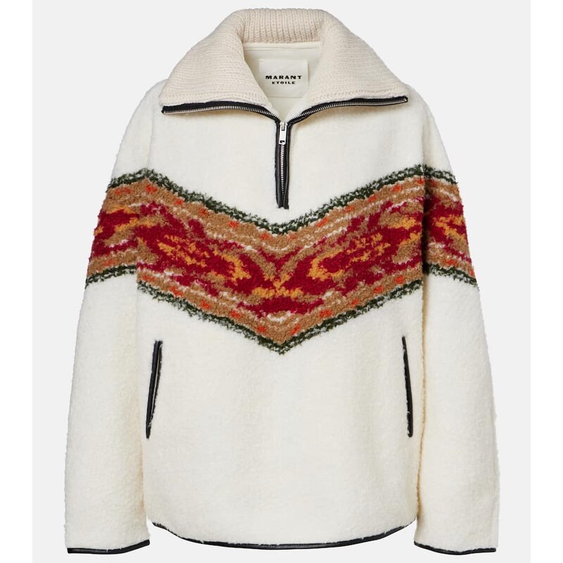 Marant Etoile Marner fleece zip-up sweater