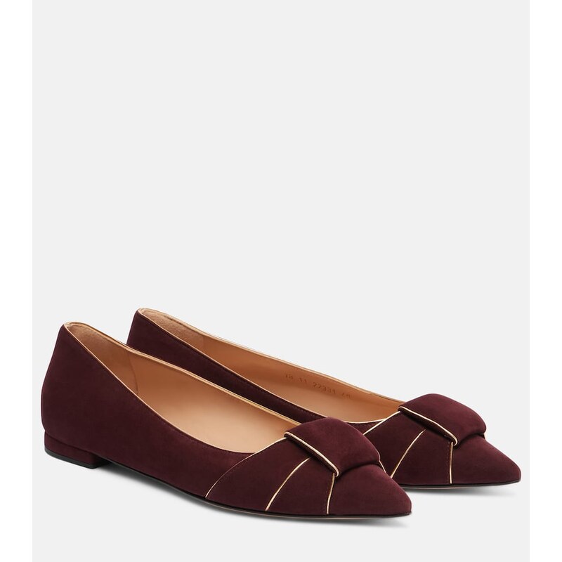 Gianvito Rossi Suede ballet flats