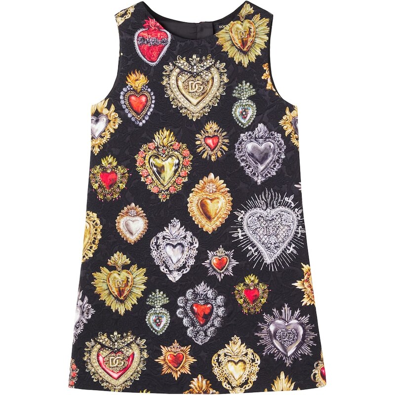 Dolce&Gabbana Kids Printed brocade dress