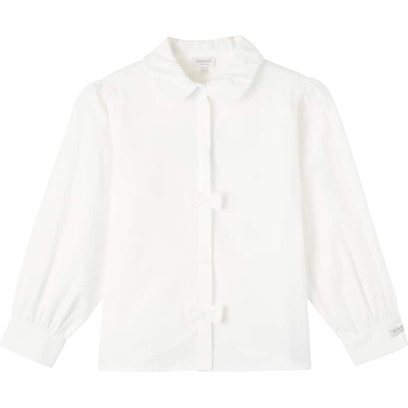 Donsje Kresi bow-detail cotton poplin shirt
