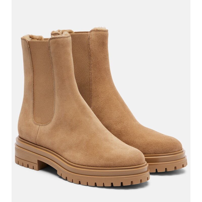 Gianvito Rossi Chester suede Chelsea boots