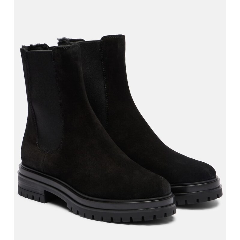 Gianvito Rossi Chester suede Chelsea boots