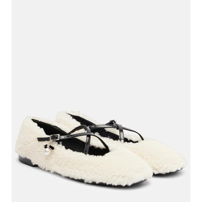 Jimmy Choo Eleri shearling ballet flats