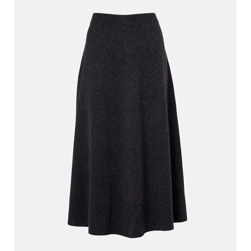 Jardin des Orangers Wool and cashmere midi skirt