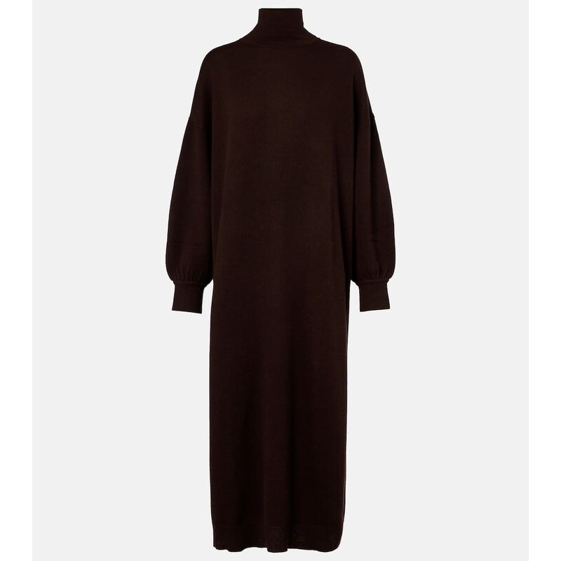 Jardin des Orangers Turtleneck wool and cashmere sweater dress