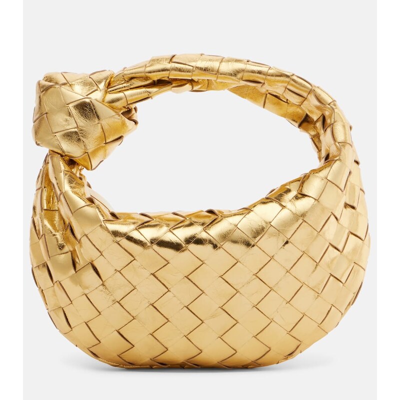 Bottega Veneta Jodie Intrecciato metallic leather tote bag