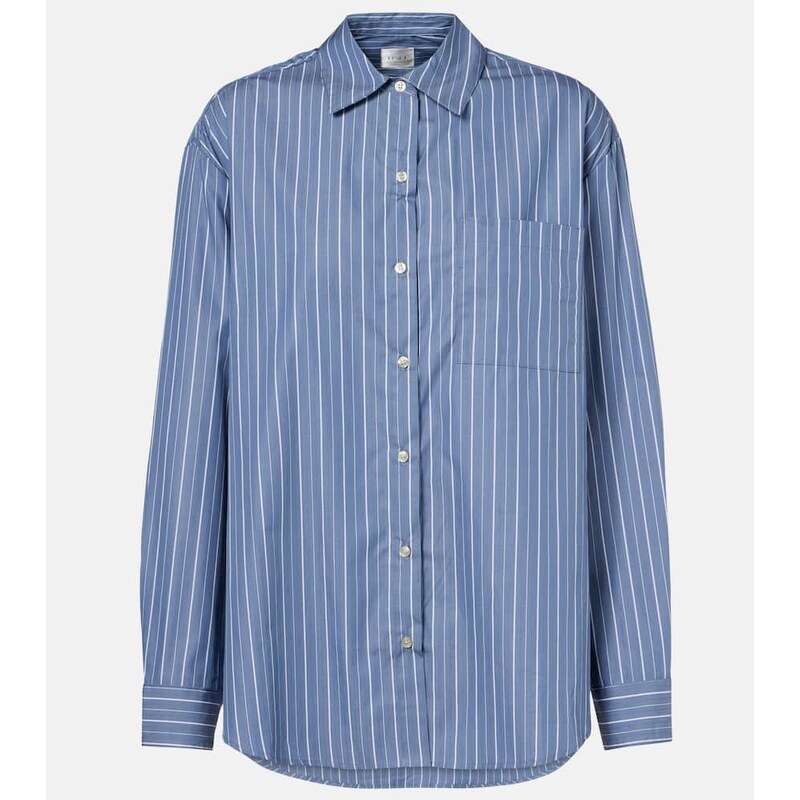 Leset Yoshi striped cotton-blend twill shirt