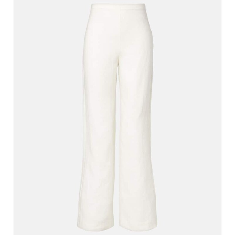 Faithfull Ilride high-rise linen straight pants